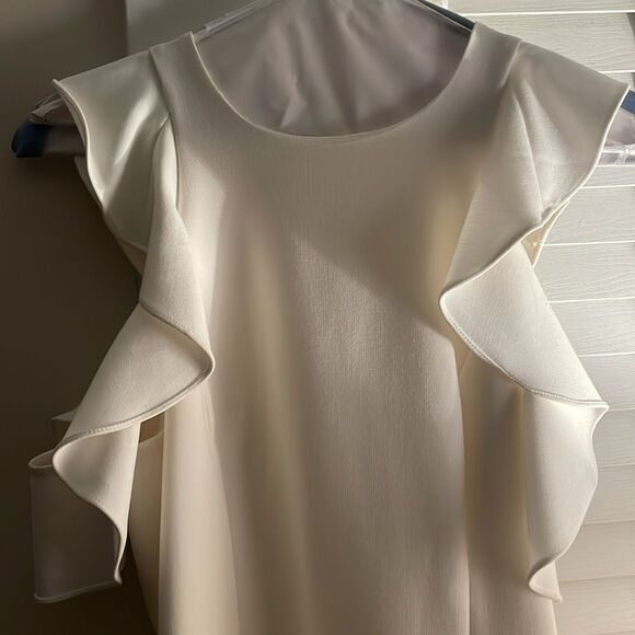 Cinq a sept michah dress in white/ivory size 8 above knee length like new - Picture 11 of 13